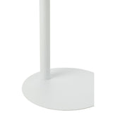 Table d'appoint J-Line ronde en métal blanc, vue aérienne