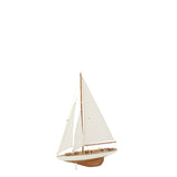 Décoration Saipoat J-Line en bois naturel et blanc, design scandinave
