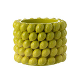 Flowerpot Lime J-Line en céramique rouge, vue de face