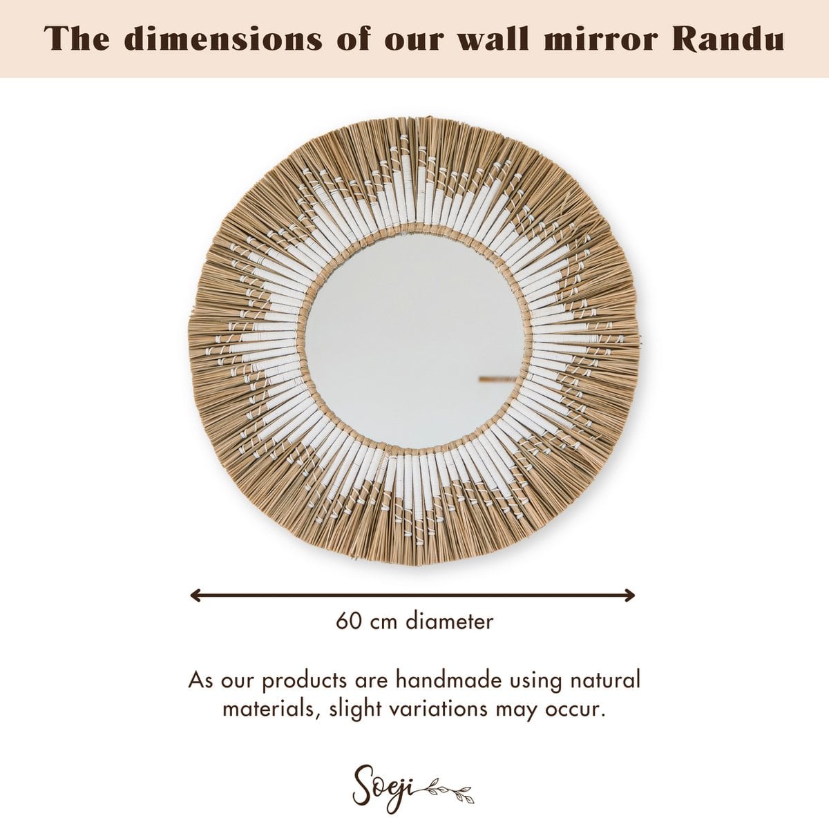Miroir Randu dans une ambiance tropicale