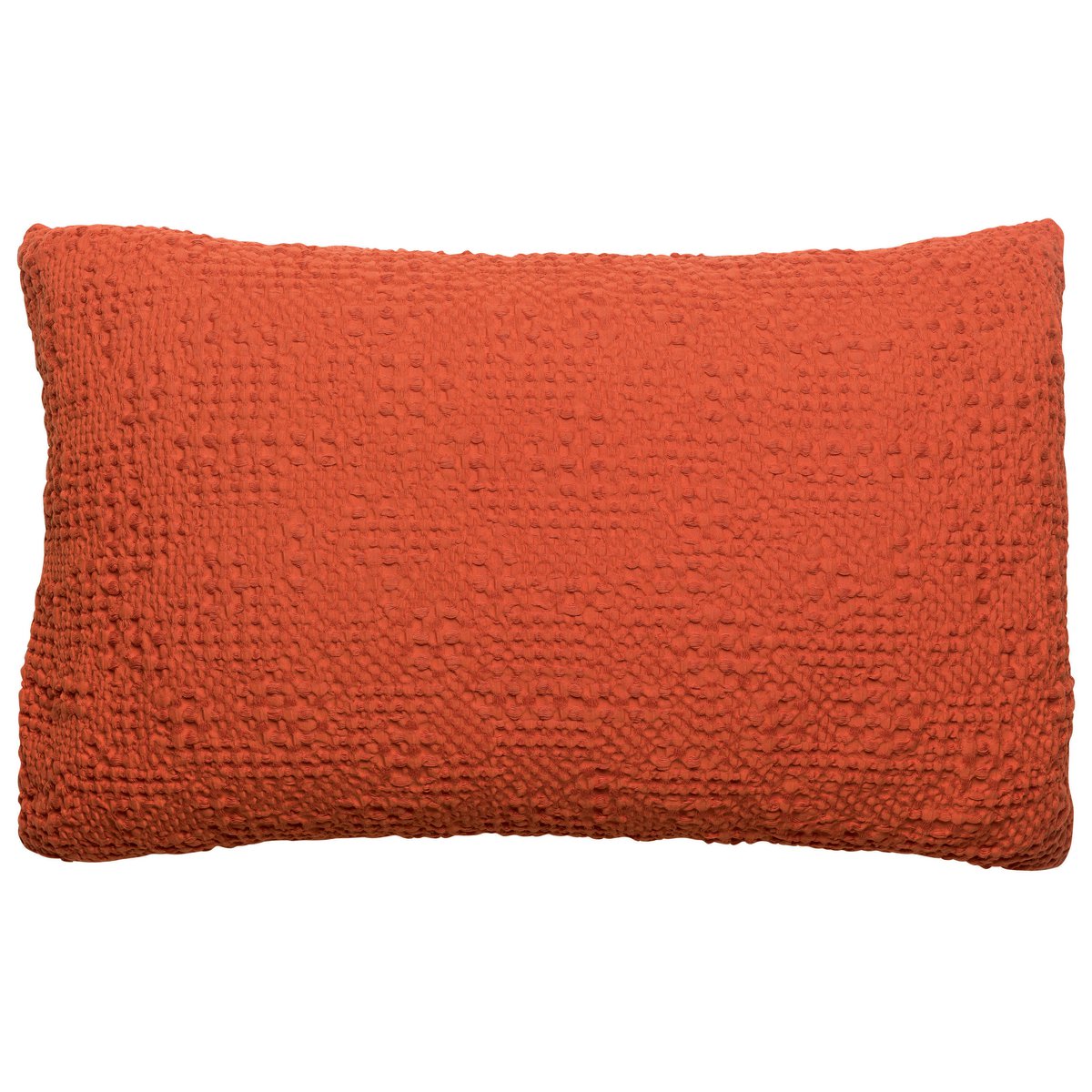 Coussin Tana Rooibos 40x65 en coton stonewashed rouge
