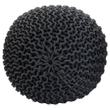 Pouf Ø 55 h 37 h 37 tabouret de tricot siège de planche de sol de pouf durable