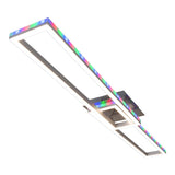 Lampe à plafond CCT LED + "BANTY" RVB-Backlight avec de nombreuses fonctions, 115 cm de long, y compris la télécommande