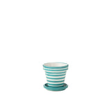 Vue latérale du pot J-Line Grenade Stripes en céramique