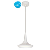 Suspension LED Oslo - Pendentif en aluminium blanc avec éclairage moderne