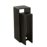 Table d'appoint J-Line Cube en bois noir - vue supérieure