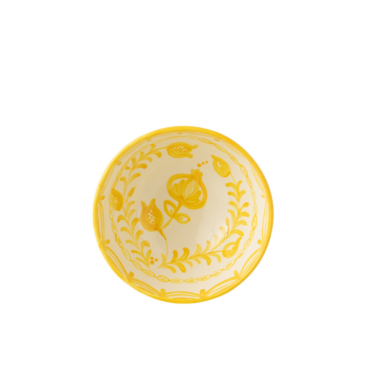 Détail du bol J-Line Grenada, céramique artisanale aux couleurs méditerranéennes