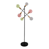 Lampe debout "modo" en noir en noir, versions en or, prise E27, lampadaire pour salon, salle à manger, cuisine, couloir, couloir ou bureau, 150 x 49 cm