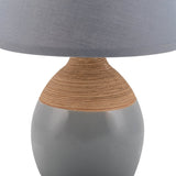 Lampe de table en céramique "tali" gris
