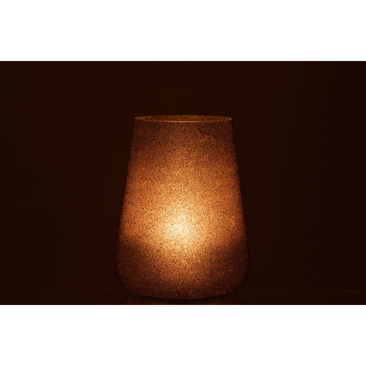 Détail de la lanterne J-Line Glitter en verre