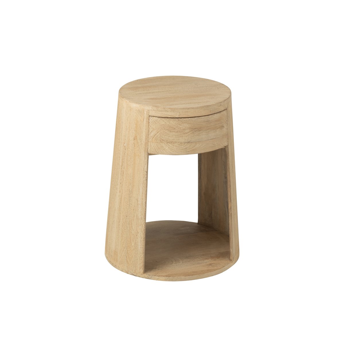 Table d'appoint J-Line en bois mango naturel vue de face