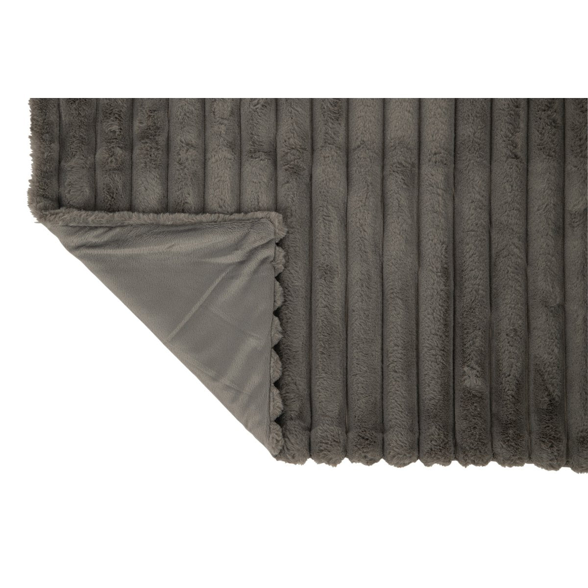 Détail du tissu en velours côtelé gris du plaid