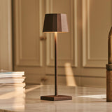 Lampe à poser rechargeable marron moka William