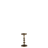 Bougeoir J-Line Luz en aluminium bronze, vue de face
