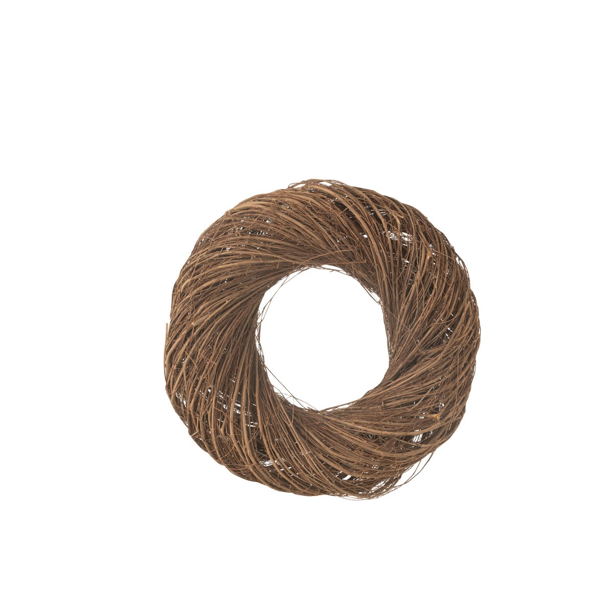 Détail de la couronne murale J-Line, finition en bois naturel