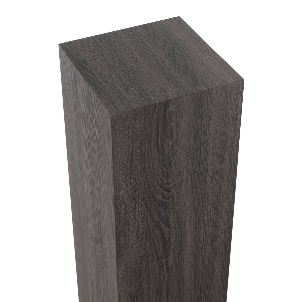 Détail de la plinthe rectangulaire gris J-Line, finition moderne