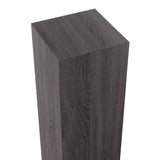 Détail de la plinthe rectangulaire gris J-Line, finition moderne