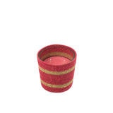 Détail de la bougie parfumée J-line en cire fuchsia
