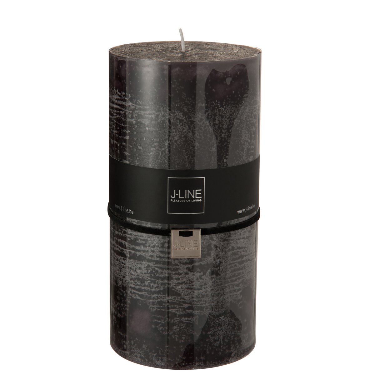 Bougie cylindrique noire XXL J-Line, design moderne et élégant