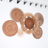 Ensemble de décoration murale tropicale DALUM - pièces variées en matériaux naturels