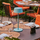 Lampe de table rechargeable bleue Hugo Amsterdams