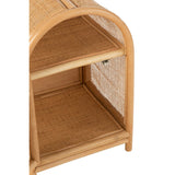 Détail du tissage en rotin de l'armoire J-Line Ellen