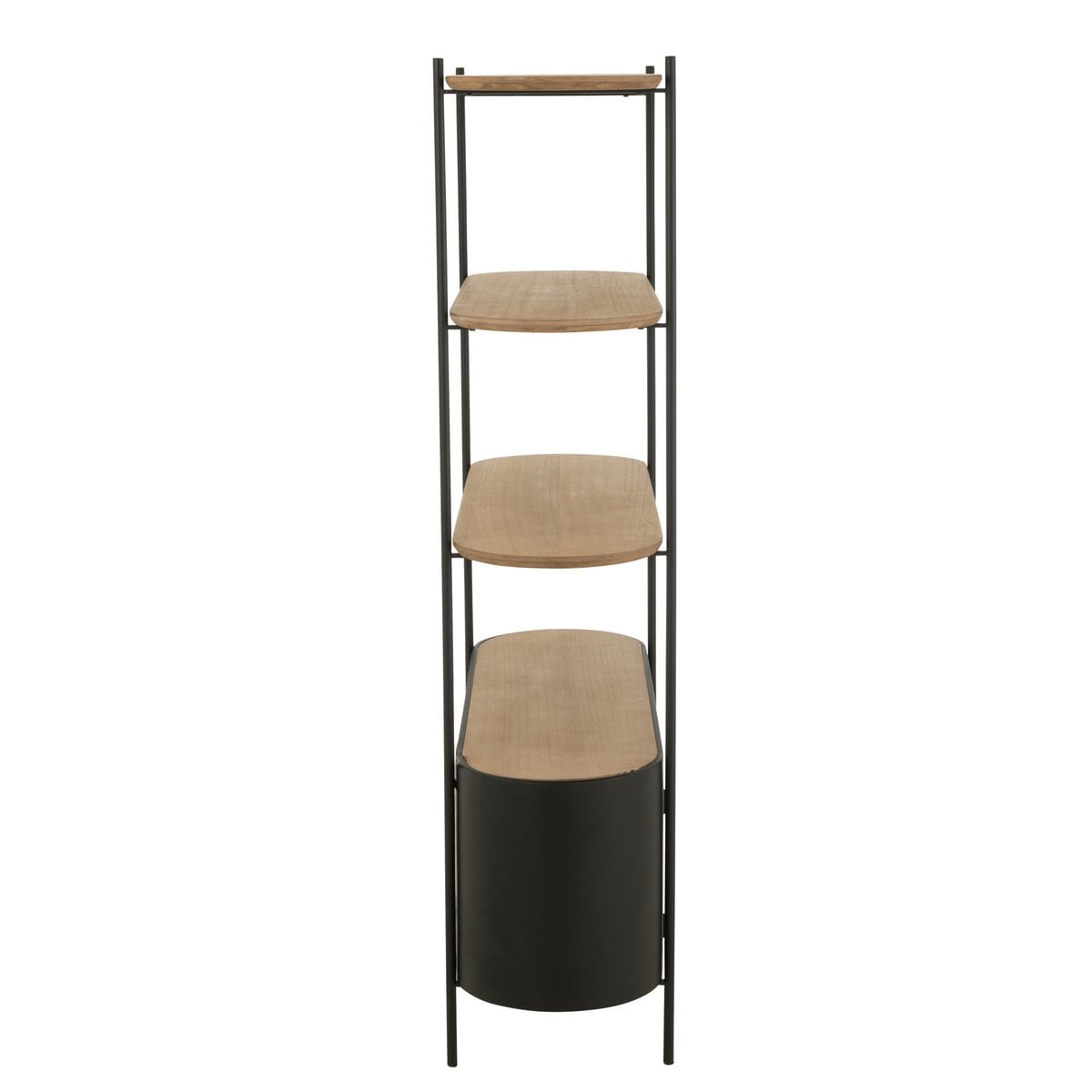 Détail du design moderne de l'étagère Uvy J-Line