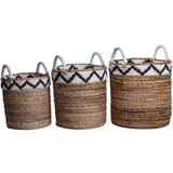 Panier | Panier à linge | Panier à plantes DALU en fibre de bananier (3 tailles)