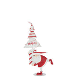 Ambiance festive avec la figurine J-Line Sapin du Père Noël en intérieur