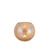 Vue latérale du bougeoir J-Line, couleur amber