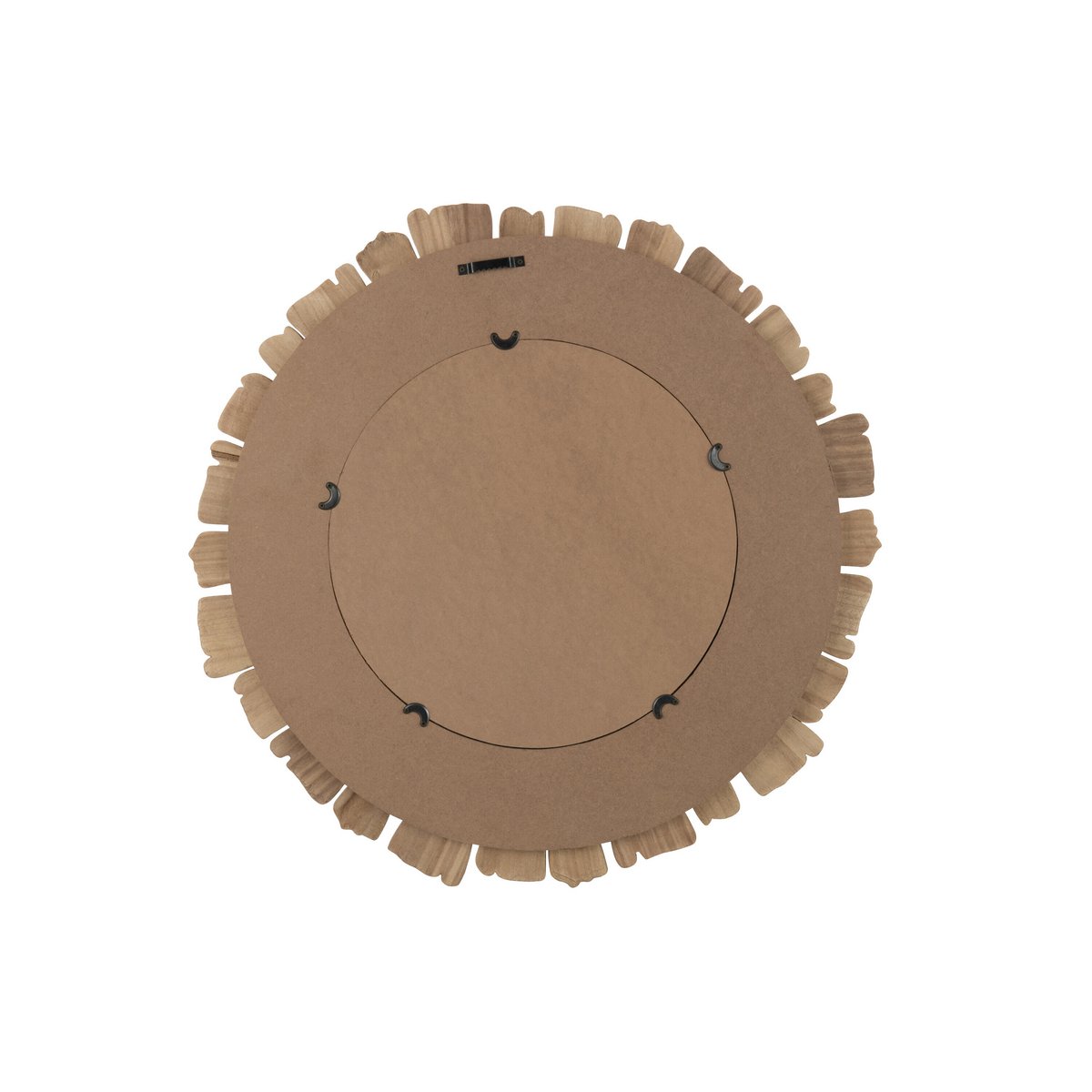 Miroir J-Line Vacay en bois naturel, vue frontale élégante