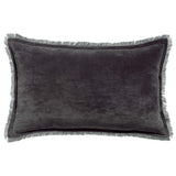 Coussin uni Fara Ombre 30 x 50