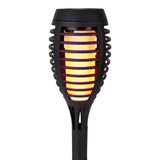 5 coffre-bas de terre LED Set "Torche" 45 cm en plastique gris, avec LED intégrée, lumière solaire pour l'extérieur