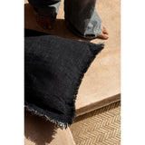 La Housse de Coussin Azure Fringe - Bleu Indien