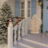 LED WOOD DECOLUM "Santa" Grandes décorations de Noël en bois dans la nature, avec des LED fermement construites, pour la zone extérieure - Classique - Décoration - Bois - Nature - Aucune information - Décoration de Noël à l'extérieur