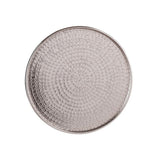Plateau décoratif Ø 40 cm autour de plateau à bougies en métal argent ou en or