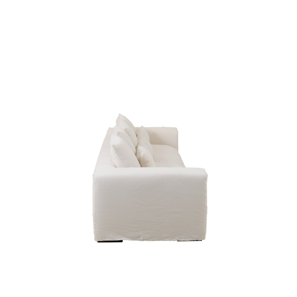 Zoom sur les détails de couture de la housse Monaco Linen XL.