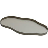 Plateau Argile de Bauru en métal beige et gris