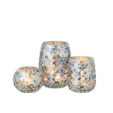 Bougeoir J-Line Mosaic sur table moderne, décor élégant
