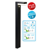 Light de base extérieure solaire LED "Filius" H: 50 cm, en métal et en plastique en anthracite, avec LED intégré