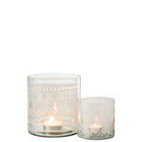 Zoom sur la texture en verre de la lanterne J-Line Pattern