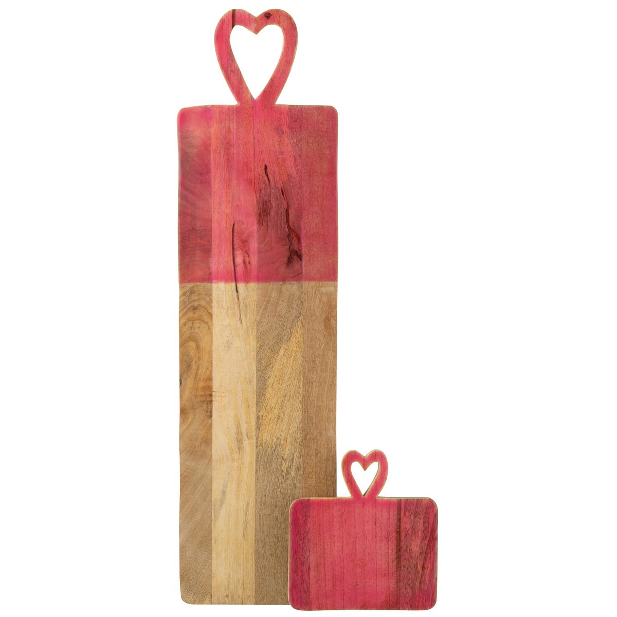 Plateau décoratif J-Line sur une table en bois, ambiance chaleureuse