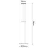 LED à l'extérieur des lampes "Flair" en métal et en plastique en anthracite, avec LED intégrée