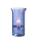 Lanterne J-Line Tarifa Narrow en verre bleu, vue de face