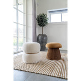 Tapis Avadi - Gros plan sur la texture en laine et jute