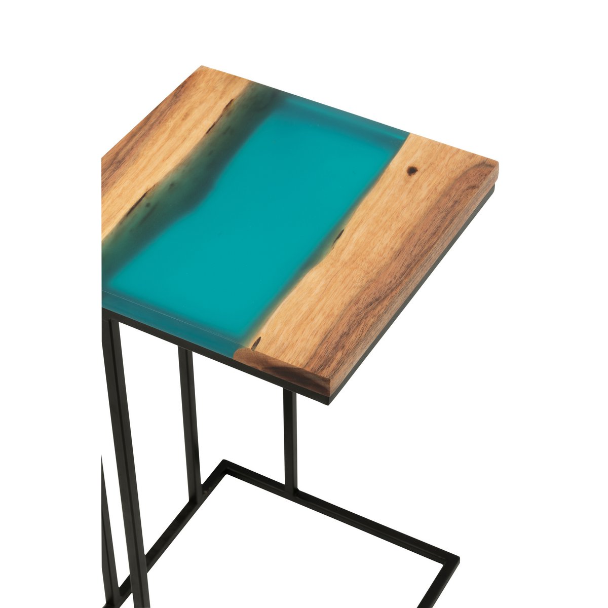Table d'appoint J-Line avec accessoires décoratifs
