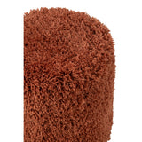 Pouf Cylindre Fluffy Cuivre de J-Line - Vue latérale