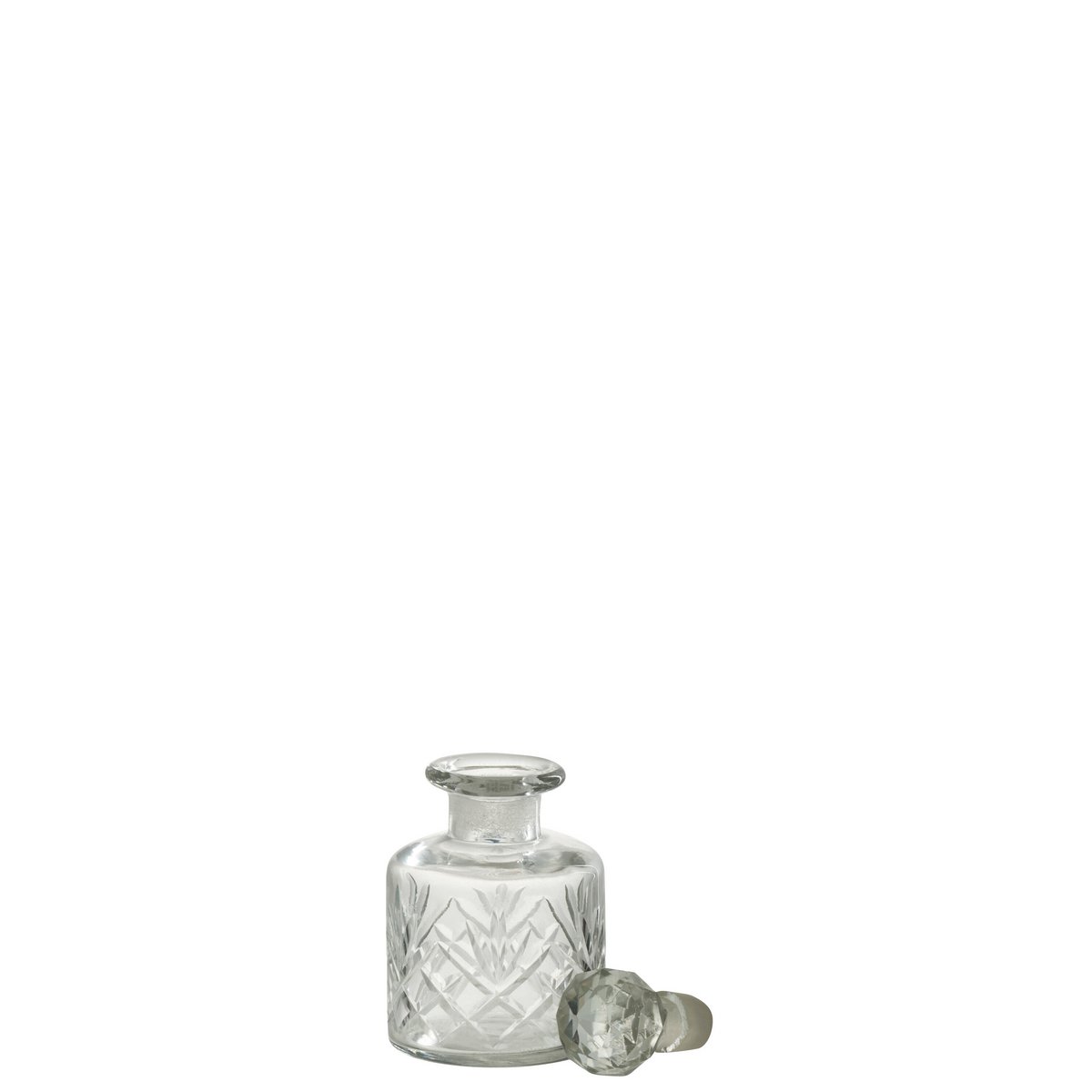 Vase J-Line Bottle Line en verre transparent, design élégant et moderne.