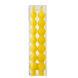 Coffret de 2 bougies J-Line en gourde jaune fluo, design moderne