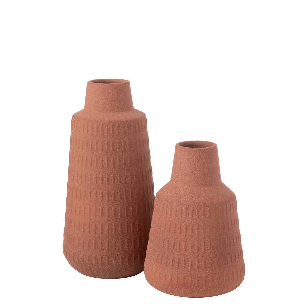 Vase Ria en terracotta - détail sculpté